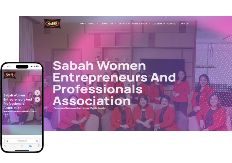 Website Sabah Women Entrepreneurs & Professionals Association (SWEPA)