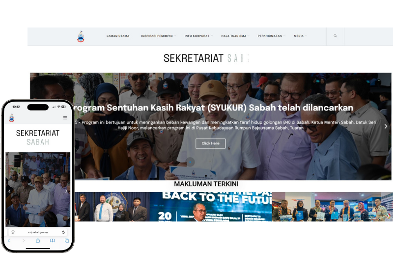 Website Sekretariat Sabah Maju Jaya (SSMJ)